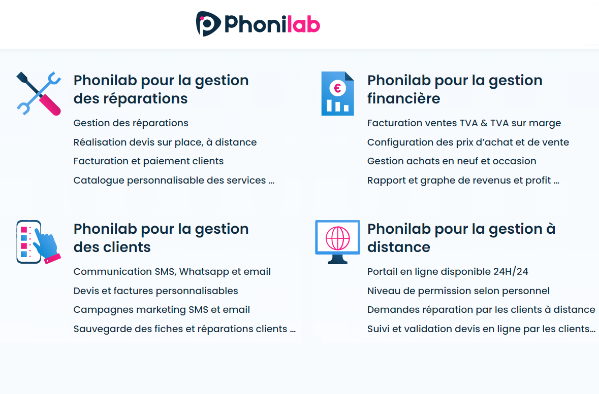 logiciel gestion réparation et suivi réparation