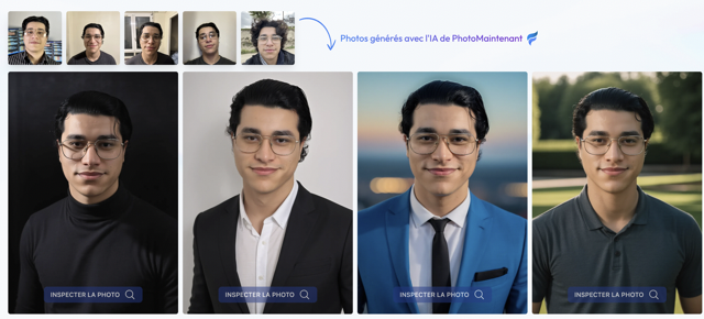 photo professionnelle ia exemple